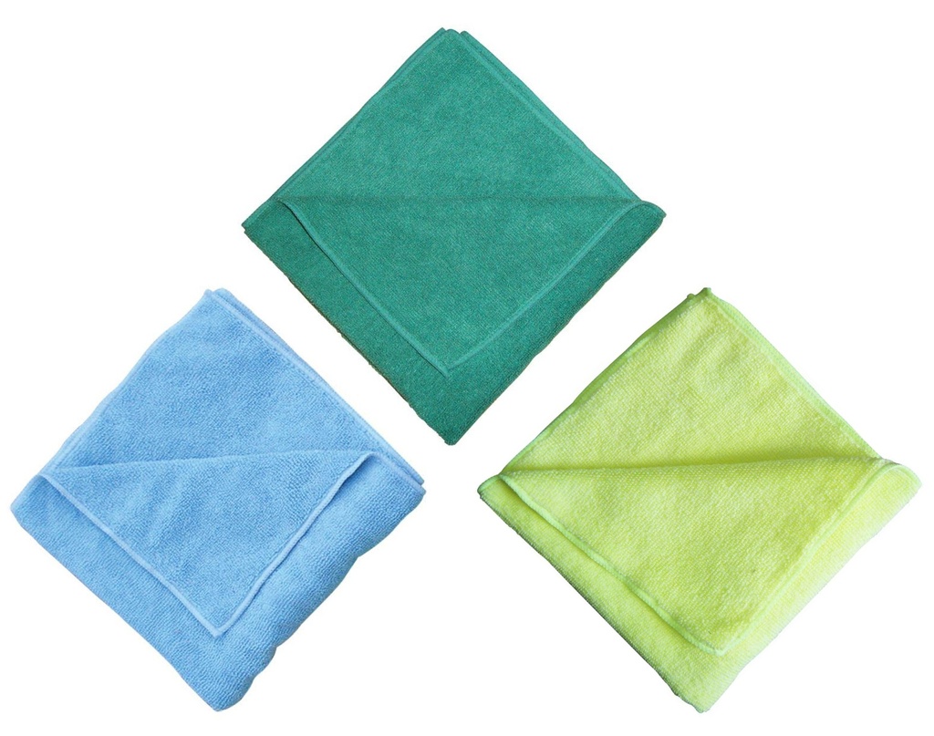 [2443366-1616B] Chiffon microfibre 16"x16" (Bleu)
