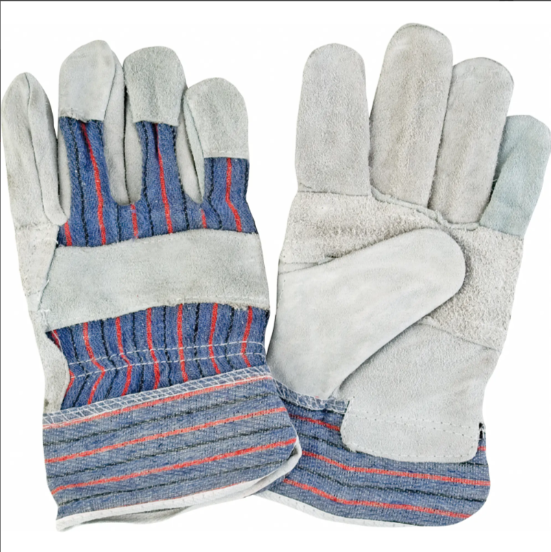 Split leather glove