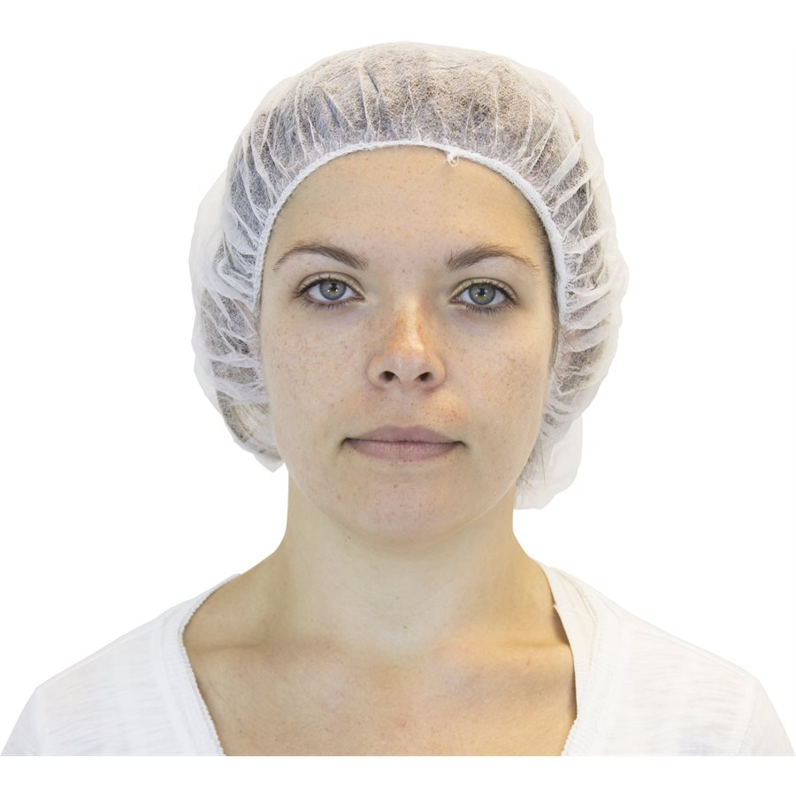 [266638-21] Bonnet bouffant blanc (21")