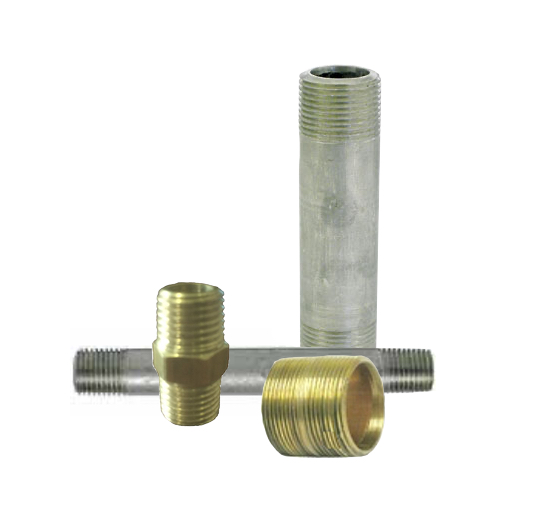 [AB122A-4] Nipple (1/2", Laiton, Close)