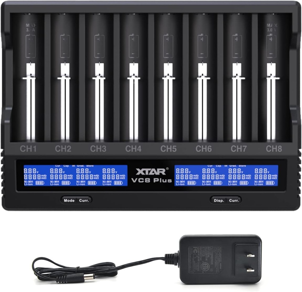 [18650CH-8] Chargeur multiple pour batterie rechargeable