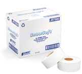Jumbo toilet paper roll - 2 ply virgin paper - 8 rolls of 900'