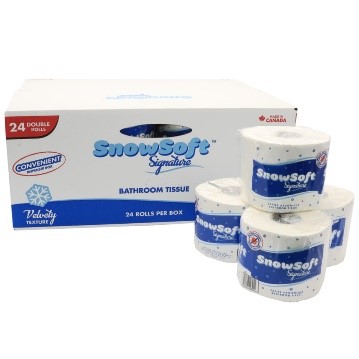 Papier hygiénique standard SnowSoft - Papier vierge 2 épaisseurs