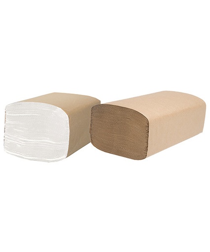 [727437-M-BR-MP9.5] Papier à main moka 9.25" x 9.5" multiple