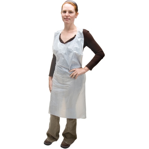 [82254375W] Large disposable polyethylene apron